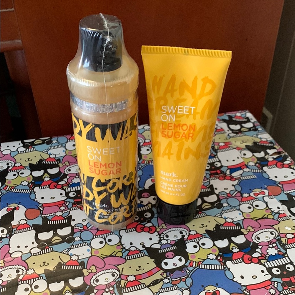 mark. by Avon Sweet on Lemon Sugar 3-in-1 Body Wash and Hand Cream Set